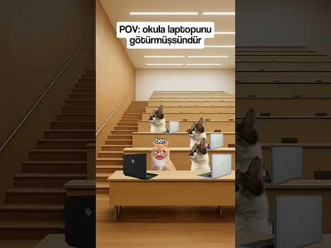 Okula Laptopunu Götürmüşsündür #shorts