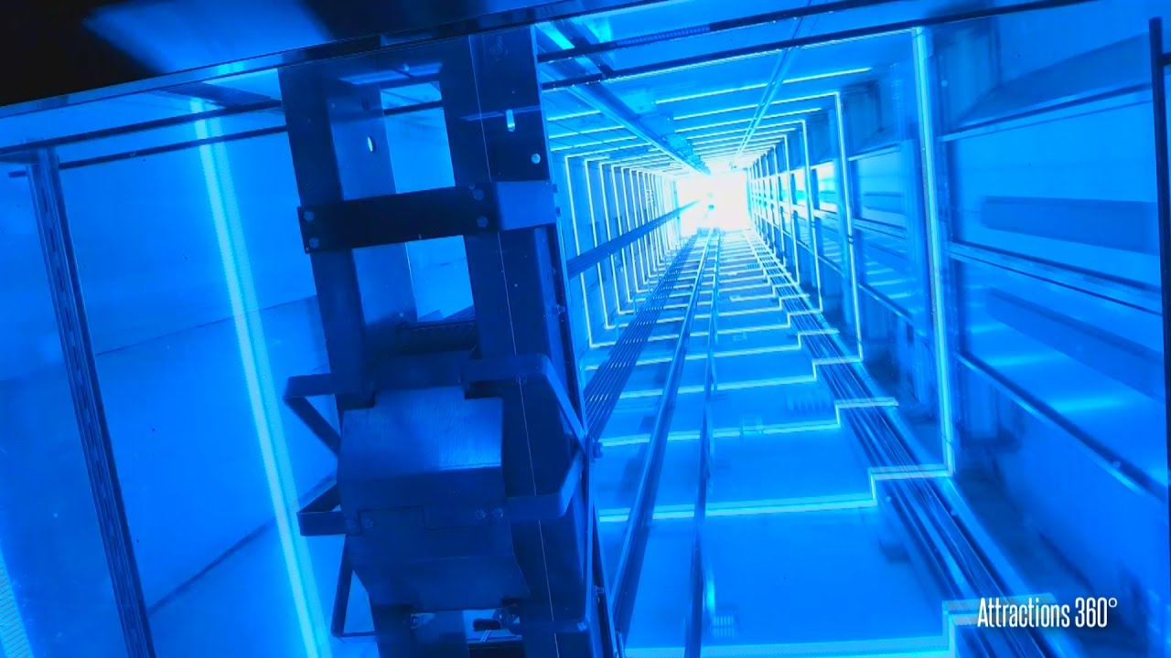 Awesome Elevator Ride up to top of Amsterdam Lookout Tower - ADAM LOOKOUT