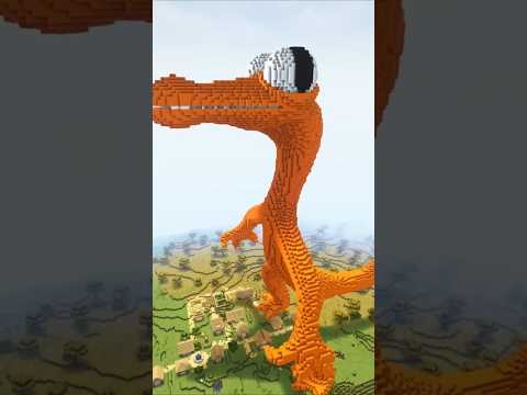 ORANGE RAINBOW FRIENDS BUILD IN MINECRAFT #shorts #minecraft #minecraftbuild #minecraftbuilding