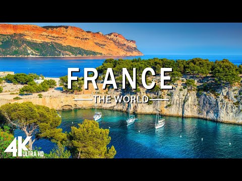 FLYING OVER FRANCE (4K UHD) - Relaxing Music Along With Beautiful Nature Videos - 4K Video HD
