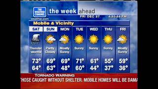 Mobile, AL Tornado Warning - Weather Star XL v2 - December 27, 2024