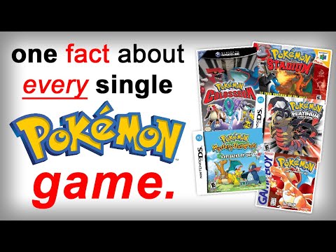 One Fact for EVERY Pokemon Game!