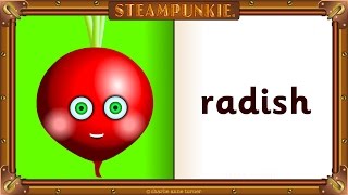 14 More vegetable flash cards