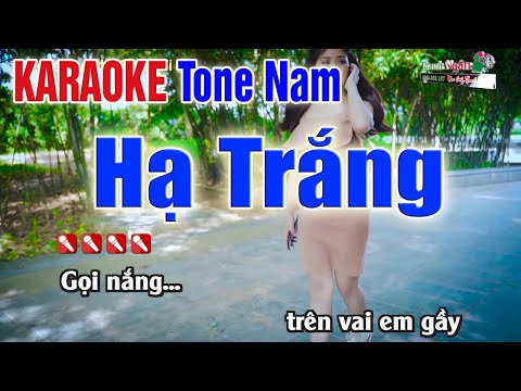 HẠ TRẮNG Karaoke Tone Nam | KARAOKE Tách Nhạc 2Fi – Nhạc Sống Thanh Ngân