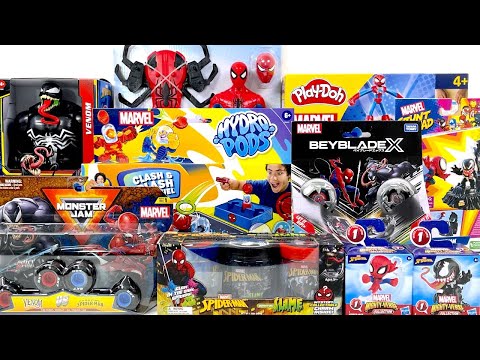 Spider-Man vs Venom toy collection ASMR unboxing | Spider-Man and Venom action figures | toy review