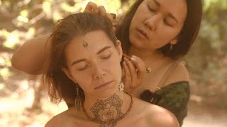 [ASMR] Scalp Check, Ear Acupressure & Feather Massage for @Soul_flowvibe (Real Person)