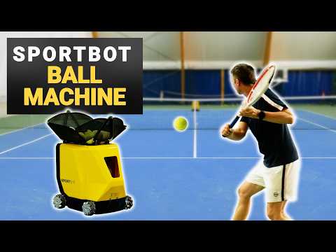 Sportbot Review - World's First Moving Tennis Ball Machine