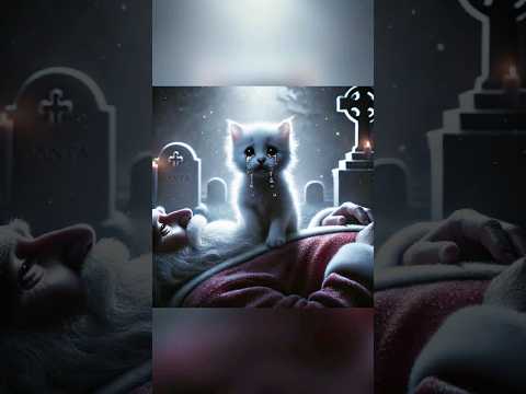 Santa Zombie Grandpa and the Little Kitten's Final Tears. #cute #cutecat #aicat #catstory #kitten