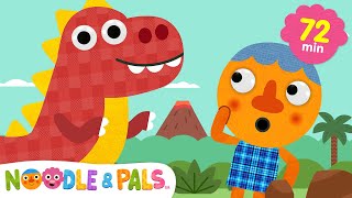 Stomp Like A Dinosaur + More | ROAR! 🦖 | 1 Hour of Big Movement Songs for Kids | Noodle & Pals