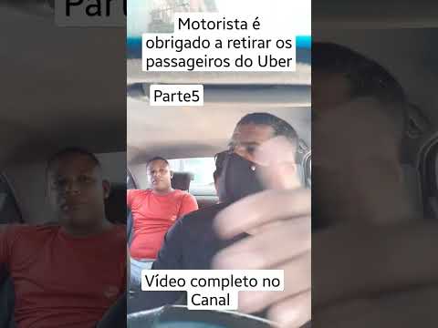 Motorista é obrigado a retirar a força os passageiros que não quiseram descer. #parte5 #uber