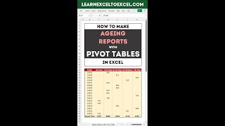 Create Aging Analysis Reports in Excel with Pivot Table, VLOOKUP & IF Functions: Free Excel Template