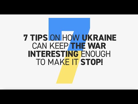 7 Tips on how to keep the war in Ukraine interesting enough to make it stop! – by Israel and Germany