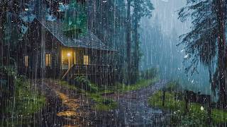 Rain & Thunder on Roof ⚡ Heavy Rain Sounds for Deep Sleep, Relaxation & Stress Relief