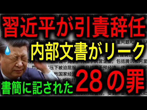 【衝撃】共産党が習近平に辞任要求！内部文書と思われる書簡のリーク！習近平に叩きつけられた28の罪状！【JAPAN 凄い日本と世界のニュース】