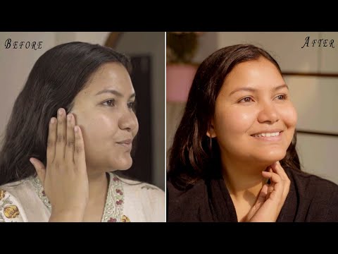 Korean glass skin transformation- 7 days challenge with wow rice water and ceramide face wash