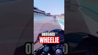 When you ask a Superbike rider to get some cool onboard footage… #superbikes #wheelie #sickspeed
