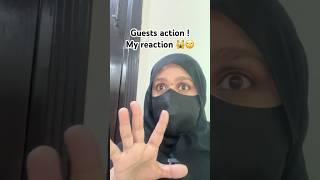 Guest action my reaction #funny #unfrez #comedy #youtuber #youtubershorts #viralvideo #duet