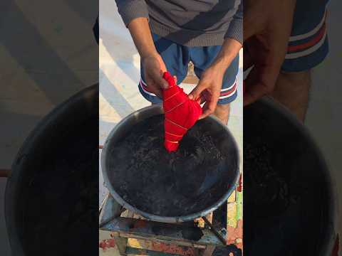 "Red Black Dupatta: craft and Art #red #black #shortsvideo