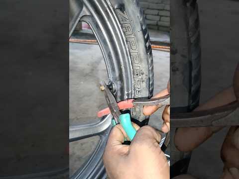 How To Install Tubeless Valve in Rims #shortsvideo #youtubeshorts