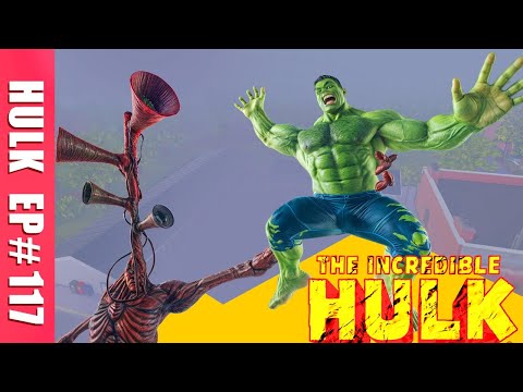 Hulk vs. Siren Head E118 | Hulk Fights 5 Eyes Siren Head & Baby Siren Head | Epic Battle Fight