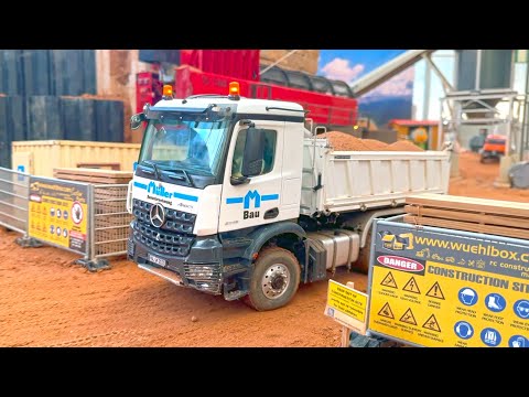 CONSTRUCTION WORLD MEETING, SCALEART TRACTOR TRUCKS, RC WHEEL LOADER, XXL REMOTE CONTROL MACHINES