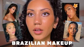 BROWN GIRL TRIES BRAZILIAN BADDIE MAKEUP - Makeup Around the World (episode 4)
