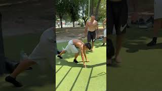 13 years old Markos 3 months only of workout #calisthenics