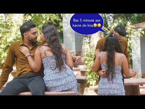 Kissing prank on muskan😘 || Kausar khan