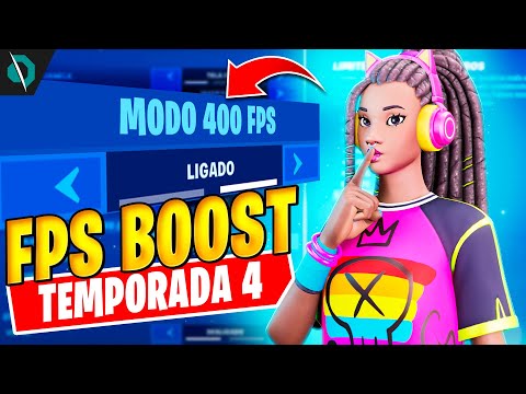 COMO MELHORAR OS FPS NO FORTNITE TEMPORADA 4!