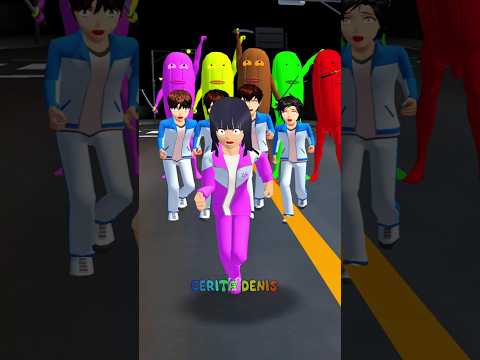 tung tung sahur rainbow menyerang #sakuraschoolsimulator