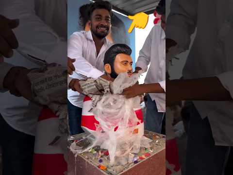 Nishu.Bhai ki🗽मूर्ति स्थापना फिर से हो गई |.💔😭#missyou#dost #nishudaswal#shorts #johndeere#modified