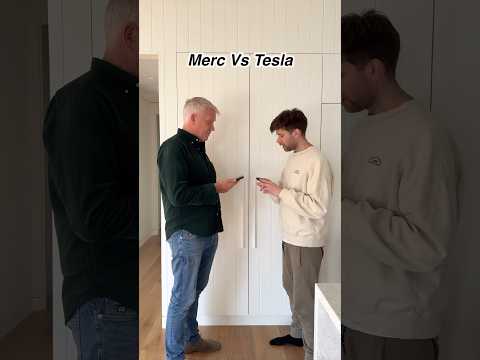 Remote starting a Tesla vs a Mercedes ๐ณ #tesla #mercedes