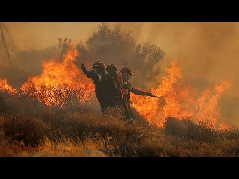 YouTube video thumbnail: Wildfires in Europe Burn Area the Size of Luxembourg as 2025 Shapes up to be an 'Extreme' Year