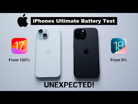 iOS 17 vs iOS 18 Ultimate Battery Drain Test 🔥 100% To 0% | iOS 18 Battery Test (HINDI)