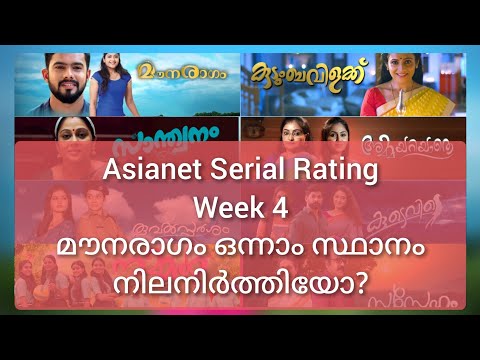 Asianet Serial Rating Week 4