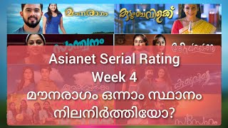 Asianet Serial Rating Week 4