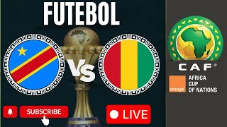AO VIVO COM IMAGENS - RD CONGO X GUINÉ - COPA DAS NAÇÕES AFRICANAS