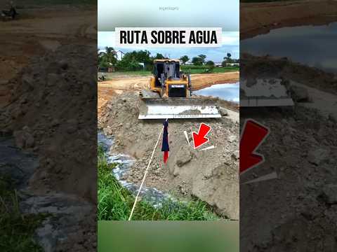 Cómo construir una carretera sobre el agua (Terraplén de avance)