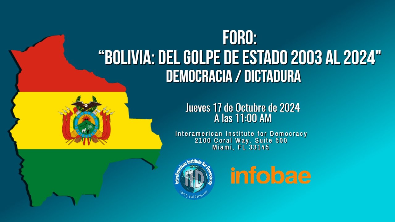 Foro "Bolivia: Del Golpe de Estado 2003 al 2024" Democracia / dictadura