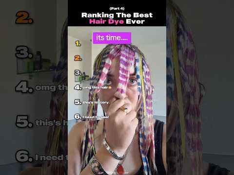 Ranking The Best Hair Dye Ever (Part 4) #hair #usa #shorts