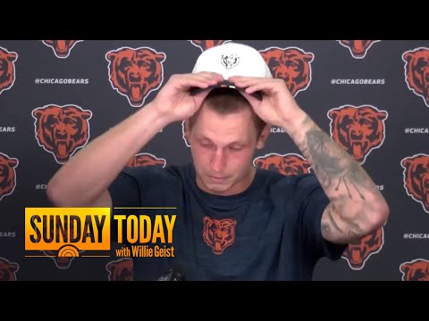 YouTube video thumbnail: Bears’ Tyson Bagent Moved to Tears After Contact Extension