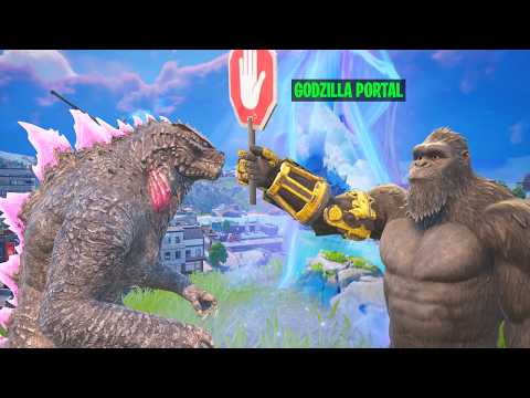 I Guarded BOSS GODZILLAS Portal As KONG In Fortnite