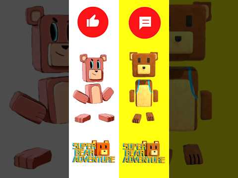 Super bear adventure vs Super bear Caricaturas #shorts