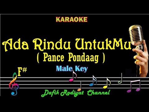 Ada Rindu Untukmu (Karaoke) Pance Pondaag/ Trio Ambisi/ Nada Pria /Cowok/ Male Key F#