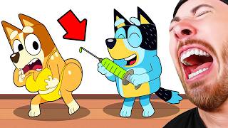 BLUEY Animations! DO NOT LAUGH CHALLENGE!!! Funny Animations