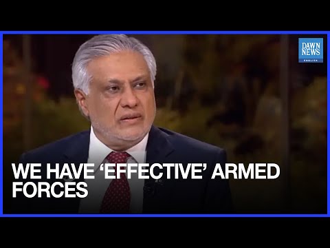 YouTube video thumbnail: Pakistan’s FM Ishaq Dar: Armed Forces ‘Effective,’ Supports Joint Arab Security Force