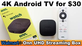 Walmart's $30 Onn 4K UHD Android TV Streaming Box Unboxing