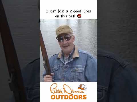 I lost $12 & 2 good lures on this bet! 🤬  #fishing #funny #trickshots