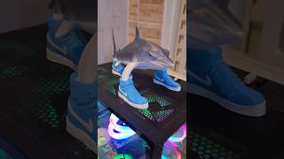Fiz um tralalero tralala GIGANTE na impressora 3D! #viral #brainrot