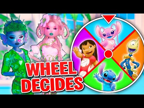 Mystery Wheel Decides WHO I AM in Dress to Impress *LILO AND STITCH*